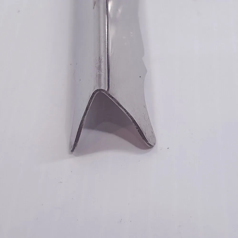 Vintage Inox France knife rests set 8 scalloped porte-couteau stainless steel